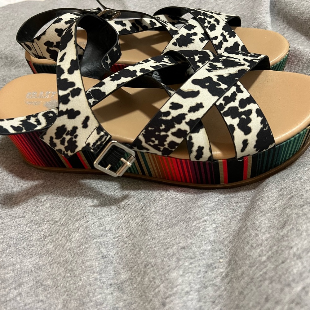 Cow & Serape wedges from Crazy Train